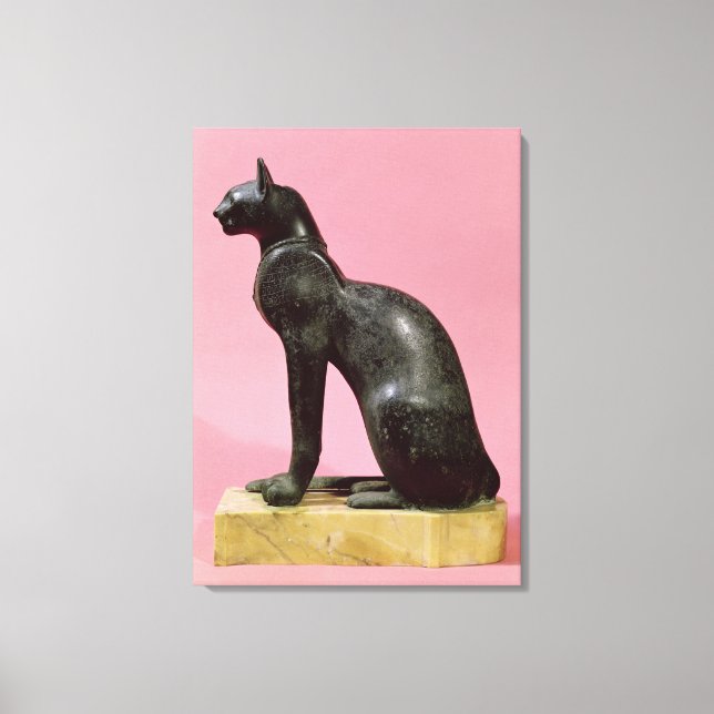 Skulptur einer Katze, Spätphase Leinwanddruck (Vorderseite)