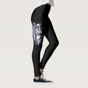 Skulptur eines weinenden Engels - mit Splashes 1 Leggings