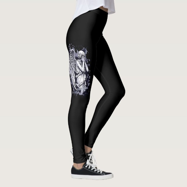 Skulptur eines weinenden Engels - mit Splashes 1 Leggings (Rechts)