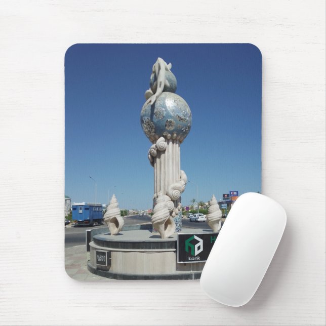 Skulptur für die Meeresbewohner Mousepad (Mit Mouse)