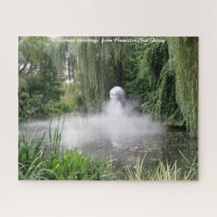 Skulptur Hamilton New Jersey Weihnachtsgrüße Puzzle