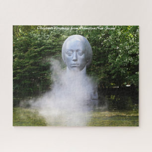 Skulptur Hamilton New Jersey Weihnachtsgrüße Puzzle