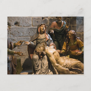 Skulptur Mary hält Jesus Notre Dame De Paris Postkarte