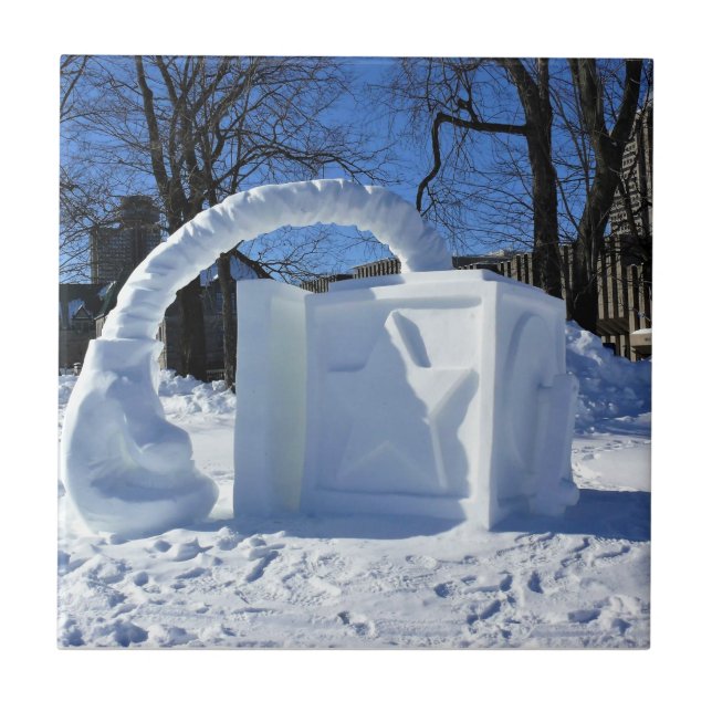 Skulptur, Quebec, Kanada Fliese (Vorderseite)