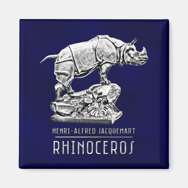 Skulptur "Rhinoceros". Orsay Museum. Paris. Magnet (Vorne)
