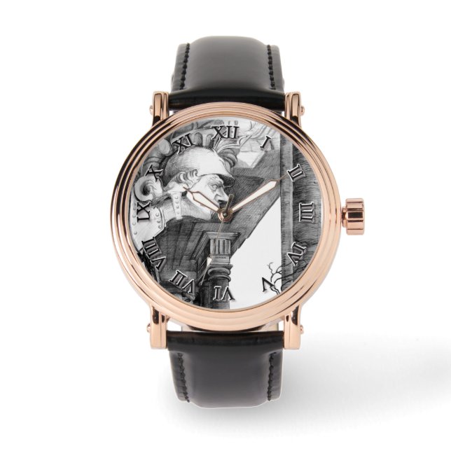 Skulptur Schloss Stift Kunst, Dichtung und Musik Armbanduhr (Vorderseite)