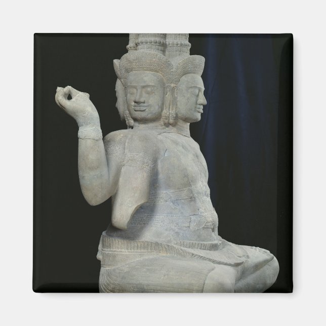 Skulptur von Brahma mit vier Gesichtern Magnet (Vorne)