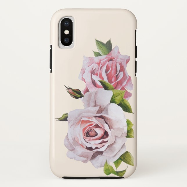 Skulpturale Rose auf einem iPhone-Fall Case-Mate iPhone Hülle (Rückseite)