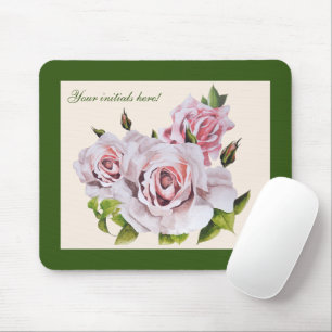 Skulpturale Rose auf einem Mauspad