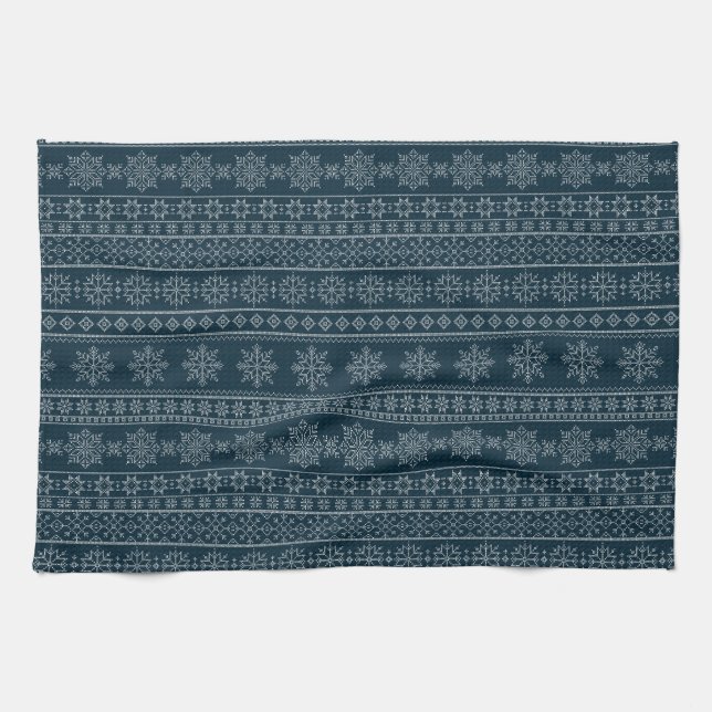 Skulpturen aus Strickwaren und Strickwaren Geschirrtuch (Horizontal)