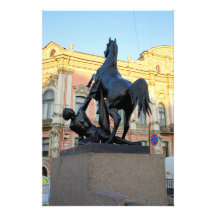 Skulpturen der Anichkov-Brücke in St. Petersburg