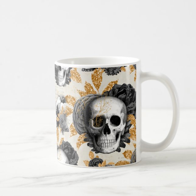 Skulpturen & Gold Glitzer Tasse Kaffee Tasse Cup (Rechts)