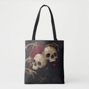 Skulpturen und rote Rosen Design