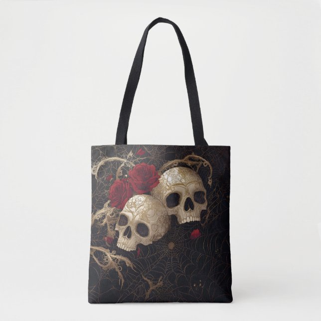 Skulpturen und rote Rosen Design (Vorderseite)
