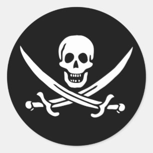 Skulpturen und Schwerter Runder Aufkleber