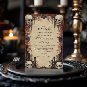 Skulpturen unter Rose Spuk Feier Einladung