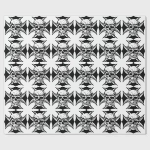 Skulpturenkralle Cross Goth Biker Art Geschenkpapier