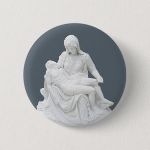 Skulpturierte Pieta Button