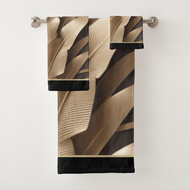 Skulpturiertes Set aus Bananenblättern (Insitu)