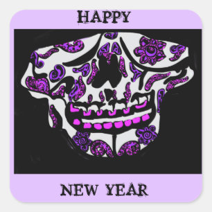 SKULTUREN QUADRATISCHER AUFKLEBER