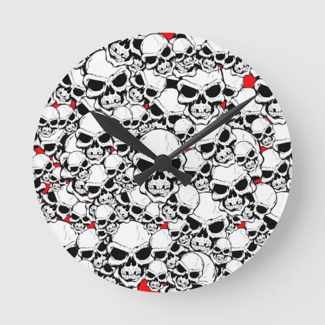SKULTUREN RUNDE WANDUHR (Vorderseite)