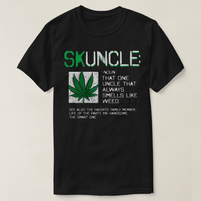 Skuncle Funny Favorite Onkel, die immer riecht L T-Shirt (Design vorne)