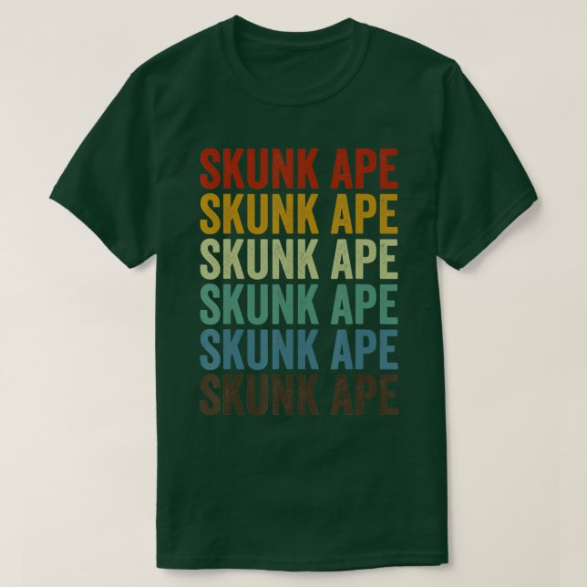 Skunk ape Stink Ape Myakka Retro T-Shirt (Design vorne)