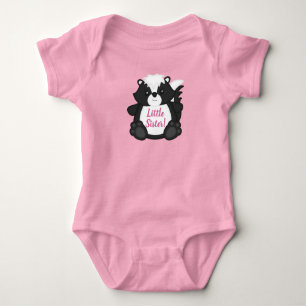 Skunk Baby Dusche Pink Baby Strampler