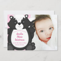 Skunk Baby Dusche Pink