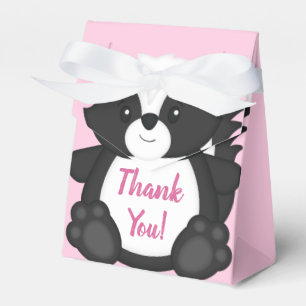 Skunk Baby Dusche Pink Geschenkschachtel