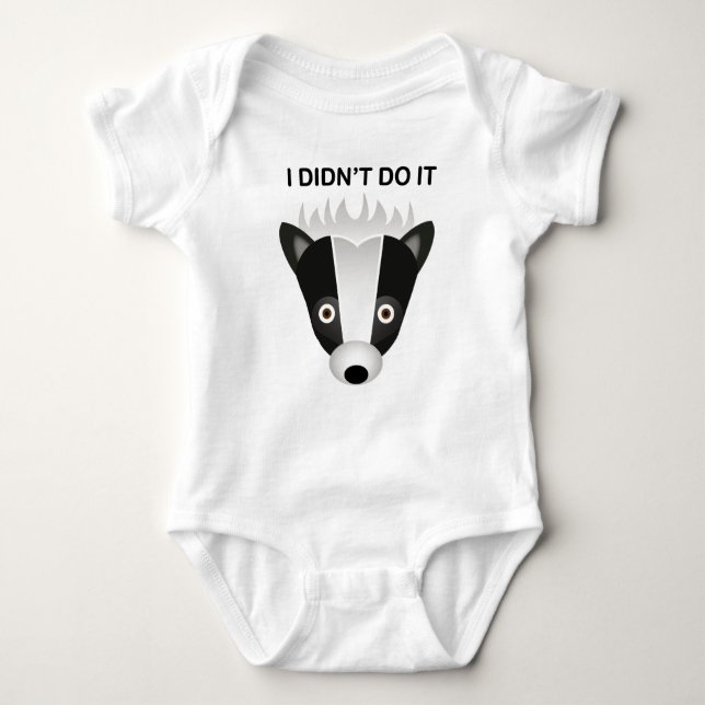 Skunk - Baby Jersey Bodysuit Baby Strampler (Vorderseite)