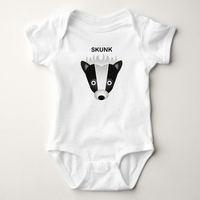 Skunk - Baby Jersey Bodysuit Strampler (Vorderseite)