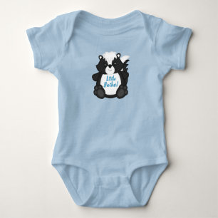 Skunk Baby Shower Blau Strampler
