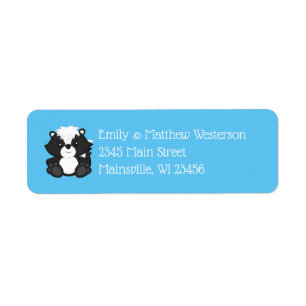 Skunk Baby Shower Blue