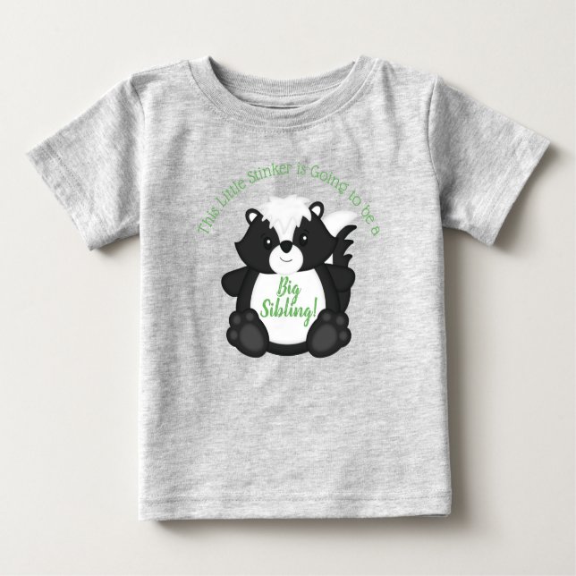 Skunk Baby Shower Woodland Animals T-shirt (Vorderseite)