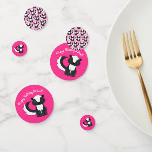 Skunk Birthday Party Kids Confetti Konfetti