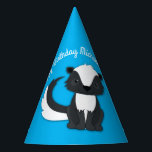 Skunk Birthday Party Partyhütchen<br><div class="desc">Feiern Sie den Geburtstag Ihres Kindes mit diesem bezaubernden Schnupfen Geburtstagsgeschenk! Ideal für eine Waldtierfeier,  oder einfach nur für ein Kind,  das Lieben in den Schotten! Ein Party zum 1. Geburtstag für ein Baby!</div>