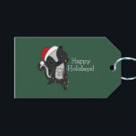 Skunk Christmas Skunks Winter Animals Adult Tuch  Geschenkanhänger<br><div class="desc">Der weihnachtliche Schauer mit Feenlicht. Hübsche Tiere mit Geschenken und Schnee zu den Ferien. Auch lustig für Weihnachten im Juli. Stinkiers sind süße Tiere und perfekt zu Weihnachten.</div>