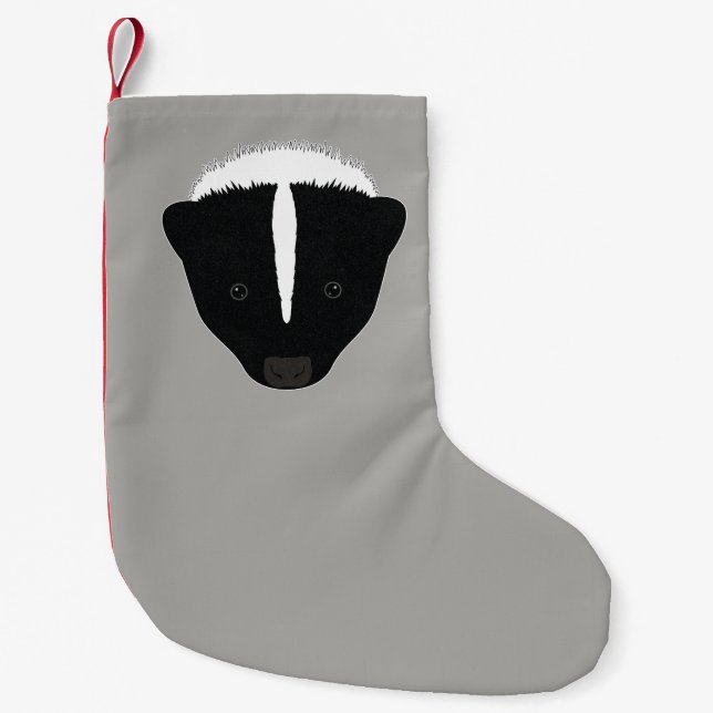 Skunk Face Kleiner Weihnachtsstrumpf (Vorderseite)