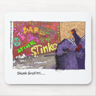 Skunk Graffiti Funny Cartoon Gifts & T-Shirt Mousepad