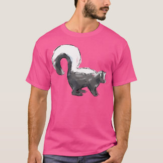 Skunk Illustration für wild lebende Tiere T-Shirt