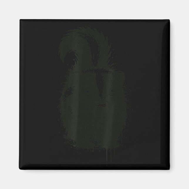 Skunk Ink Art Nge Aesthetic Pest Forest Animal Rtr Magnet (Vorne)
