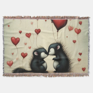 Skunk Liebe 1 Decke