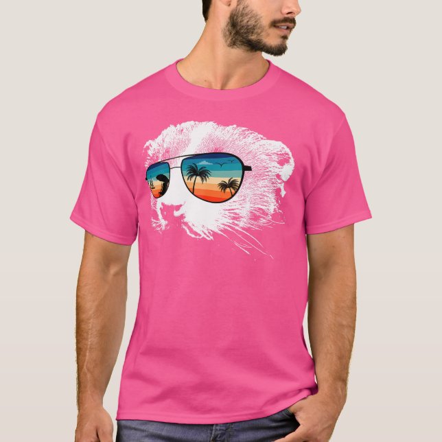 Skunk mit Brille Sonnenbrille T-Shirt (Vorderseite)