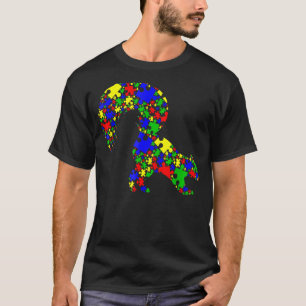 Skunk Puzzle Animals Autismus Bewusstsein T-Shirt