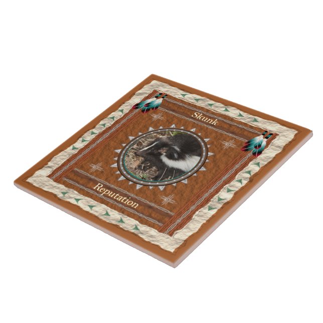 Skunk - Reputation - Keramik Tile Fliese (Seite)