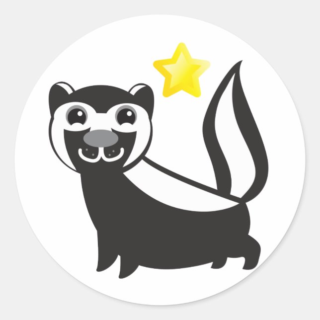 SKUNK RUNDER AUFKLEBER (Vorderseite)
