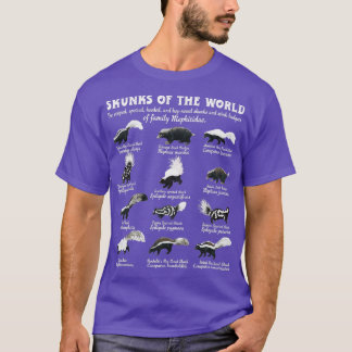 Skunk Schwanz Skunks The World Mephitidae Skunk Wh T-Shirt