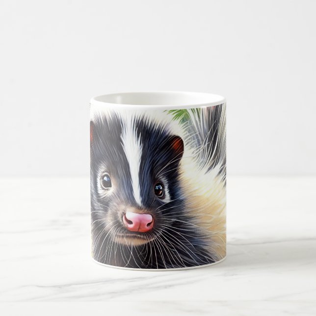 Skunk Serenity 310824AREF119 - Watercolor Kaffeetasse (Mittel)