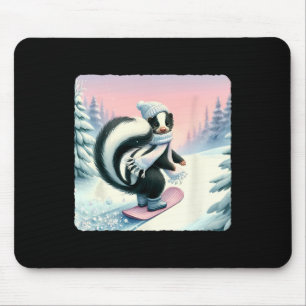 Skunk Snowboarding. Snowboard Snowboarder Cap Scar Mousepad